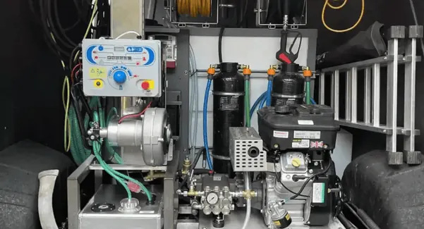 Neptune's render cleaning equipment.