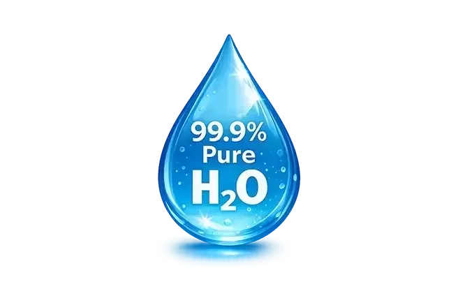 99.9% pure H2O for window cleaning Southampton.